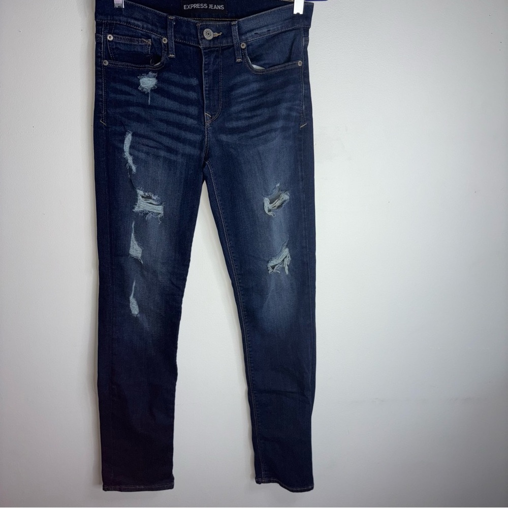 Express Cropped Skinny Mid Rise Jeans size 6